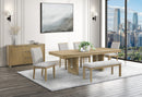 D1248 DINING TABLE, 4 DINING CHAIRS AND BENCH