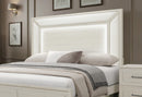 CLARA BEIGE QUEEN BED WITH LED