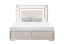 CLARA BEIGE QUEEN BED WITH LED