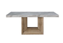 D02 NATURAL DINING TABLE + 8 D8683 DINING CHAIRS