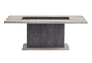 D8030 DINING TABLE WITH STORAGE DRAWERS AND STORAGE DOOR