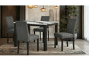 D8032DT PANDA DINING TABLE & D9026DC BLK DINING CHAIR