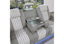 U8000 GREY PWR REC SOFA W/PHR, DDT, READING LIGHT & LED LIGHT