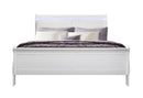 CHARLIE WHITE KING BED WITH LED, DRESSER, MIRROR AND NIGHTSTAND