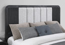 BECKETT WHITE/BLACK QUEEN BED GROUP WITH COOLER & SPEAKER