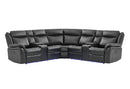 UM02 BLACK SECTIONAL
