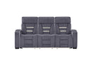 U1895 GREY P2 RECLINING SOFA WITH IS AND LED