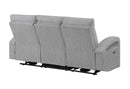 U6611 GREY 15 POWER RECLINING SOFA WITH LED