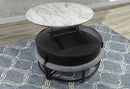 T42 BLACK COFFEE TABLE WITH 3 STOOLS