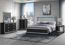SOLEIL CHARCOAL KING BED GROUP WITH COOLER AND SPEAKER