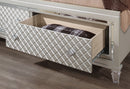 PARIS CHAMPAGNE QUEEN BED GROUP WITH LED