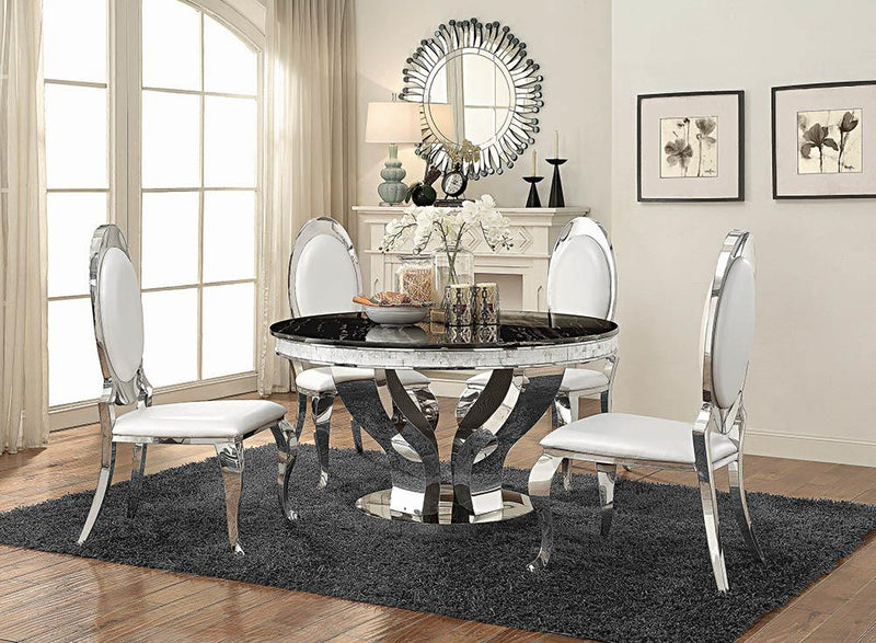 Anchorage Hollywood Glam Silver Dining Table image