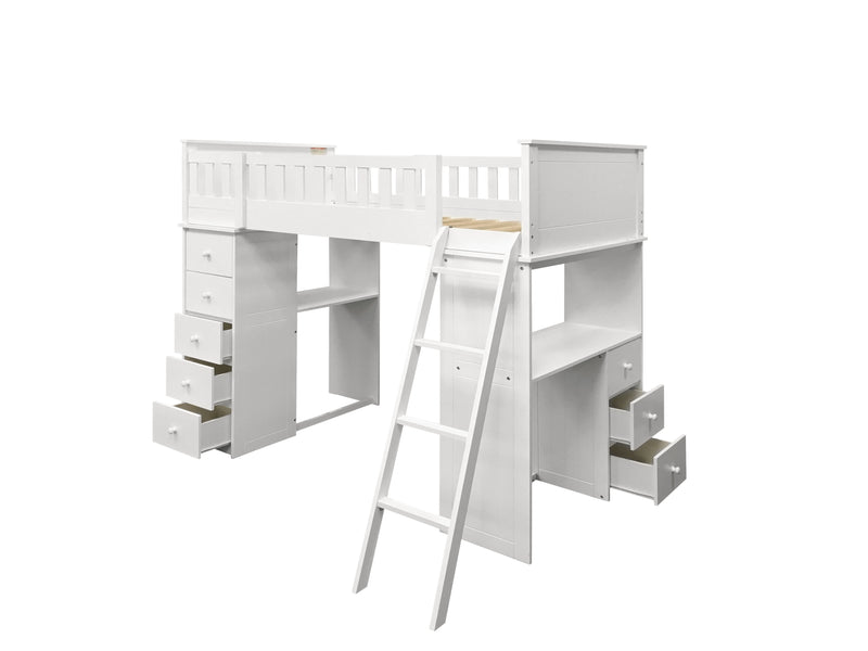 Willoughby White Loft Bed image