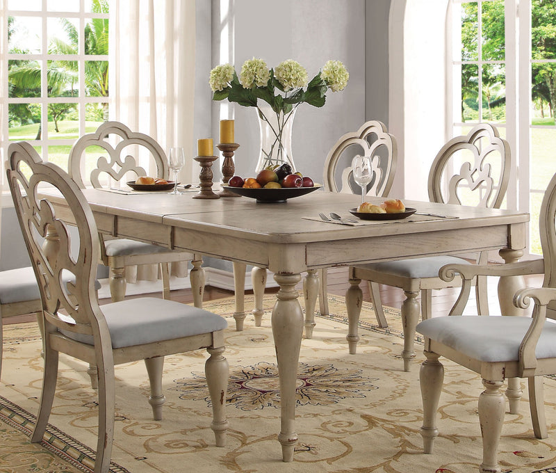 Acme Abelin Dining Table in Antique White 66060 image