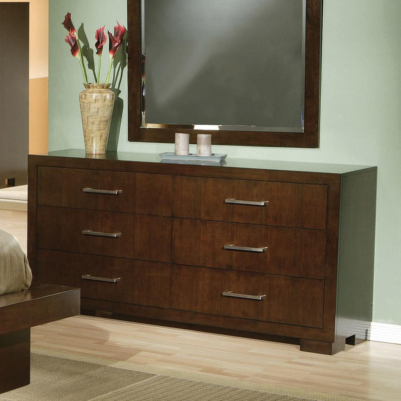 Jessica Cappuccino Six-Drawer Dresser image