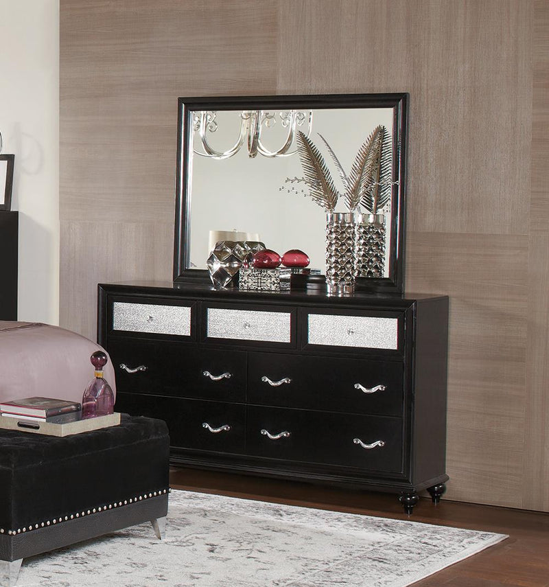 Barzini Seven-Drawer Dresser With Metallic Drawer Front image