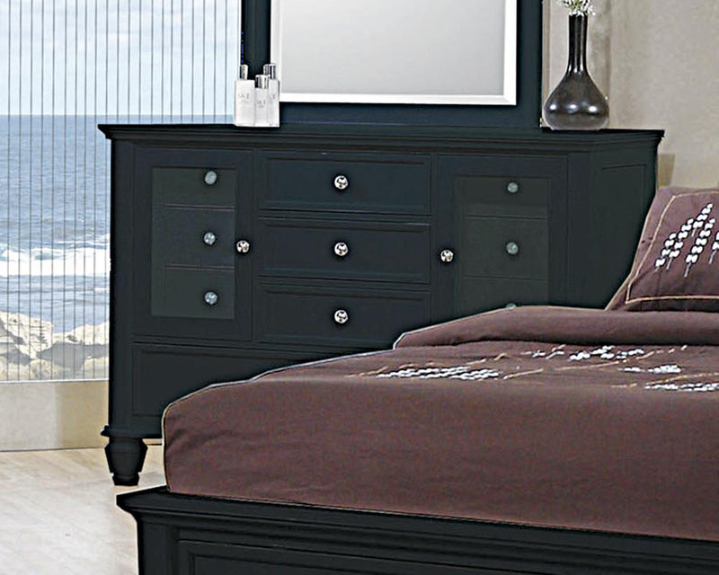 Sandy Beach Black 11-Drawer Dresser image