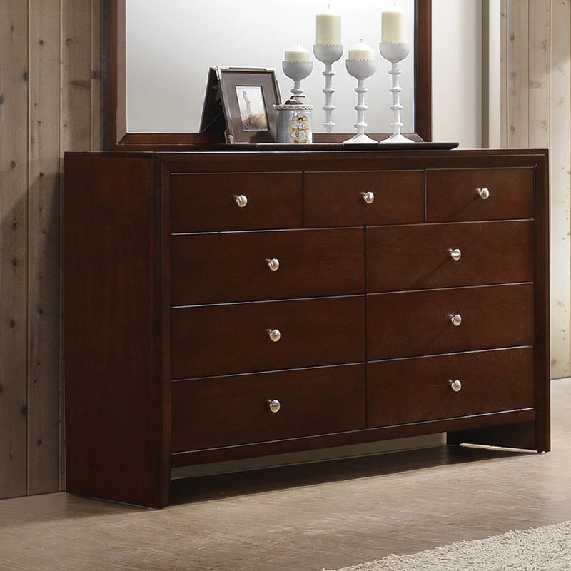 Serenity Rich Merlot Nine-Drawer Dresser image