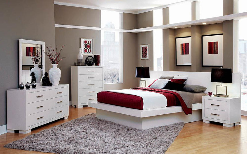 Jessica Contemporary White California King Bed image