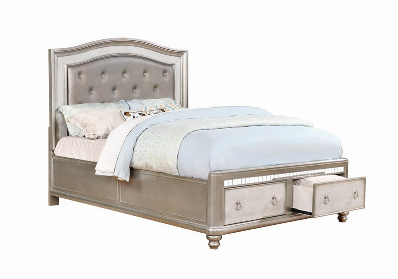 G204183 Bling Game Metallic Queen Bed image