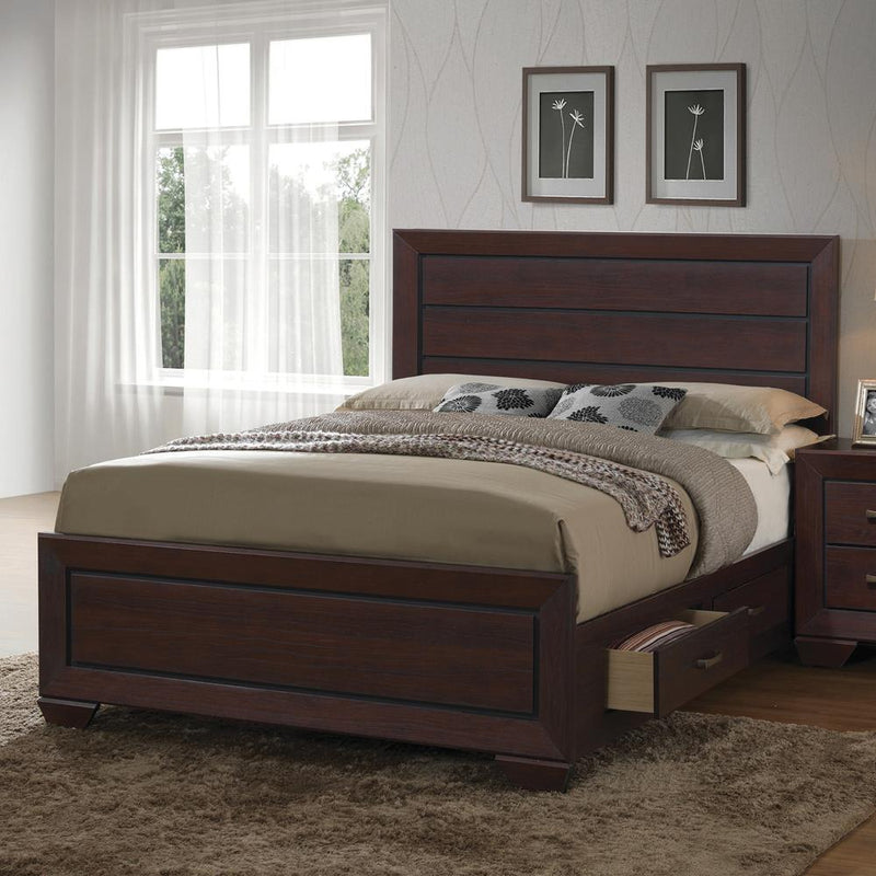 G204393 Fenbrook Transitional Dark Cocoa Queen Bed image