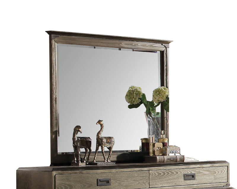 Athouman Weathered Oak Mirror image