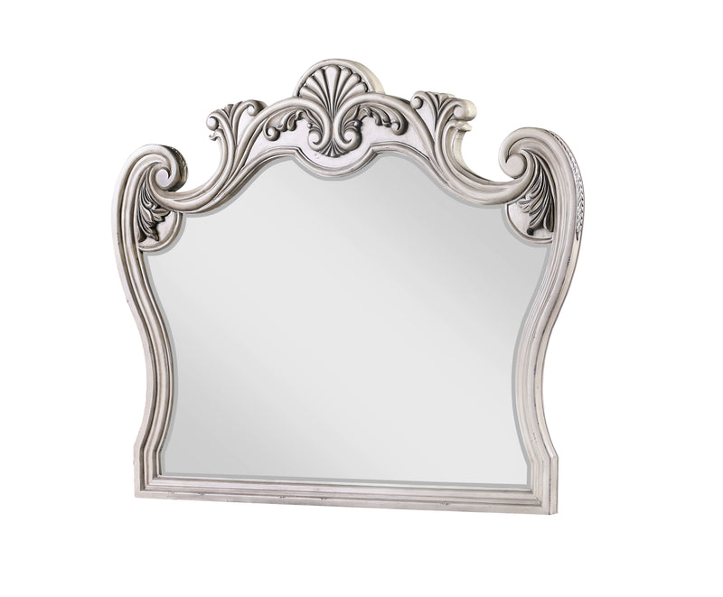Braylee Antique White Mirror image
