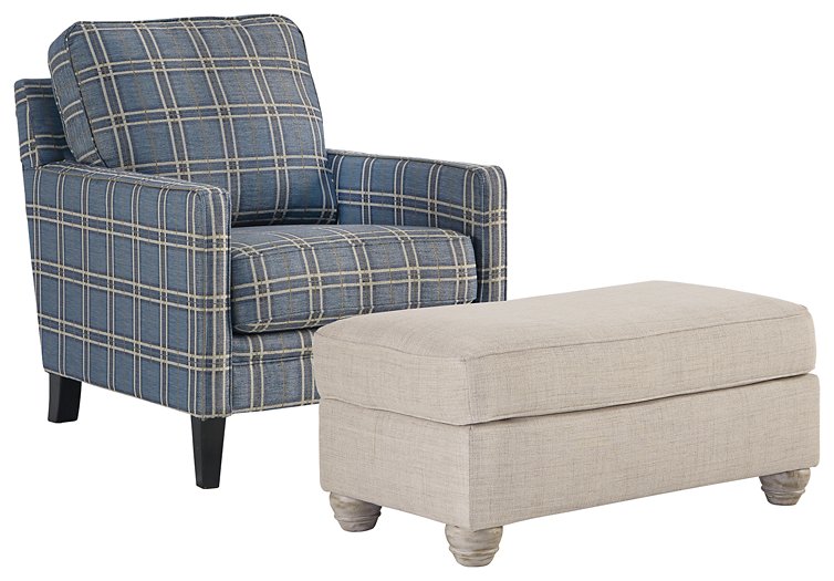 Traemore Benchcraft 2-Piece Chair & Ottoman Set image