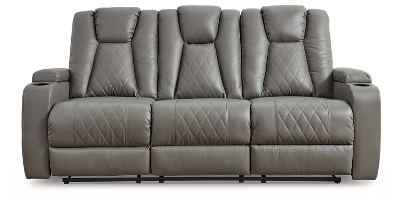 Mancin Reclining Sofa with Drop Down Table image