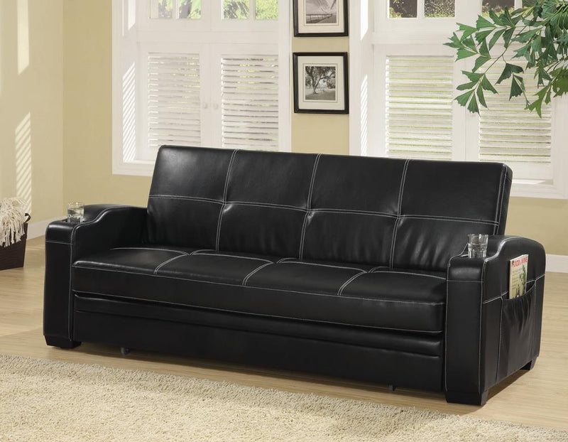 G300122 Contemporary Black Sofa Bed image