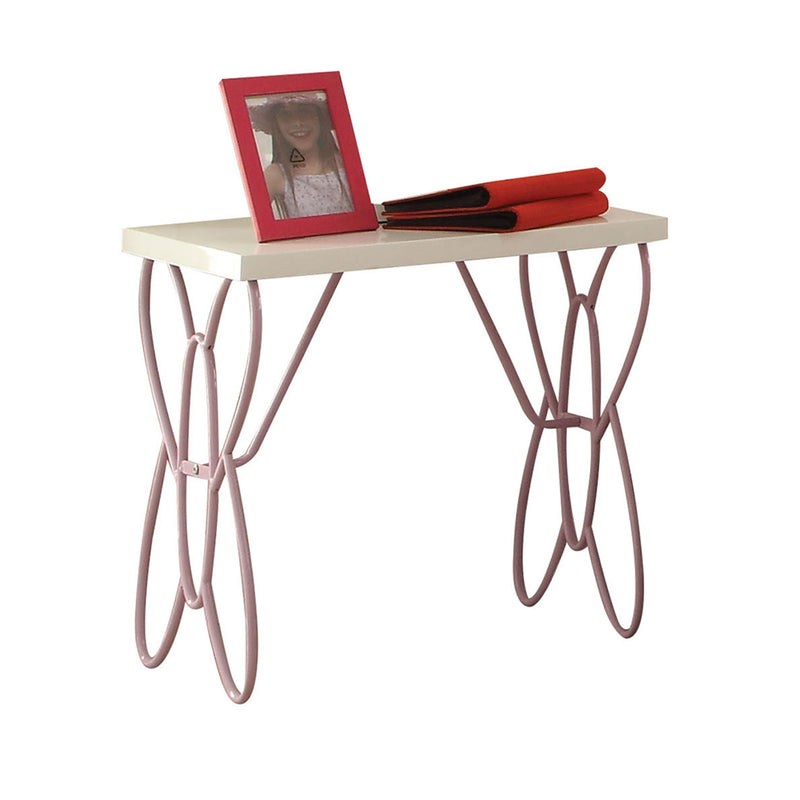 Priya II White & Light Purple Nightstand image