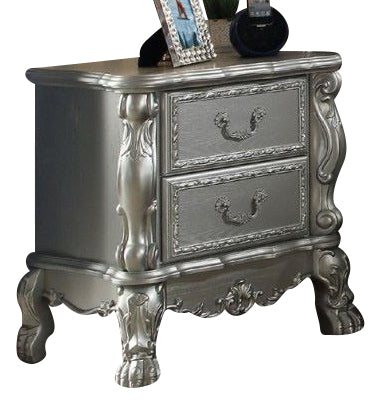 Acme Dresden 2 Drawer Nightstand in Silver 30683 image