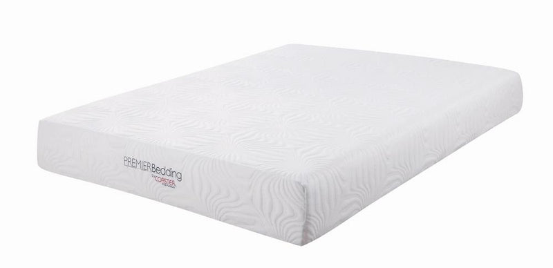 Key White 10-Inch California King Memory Foam Mattress image