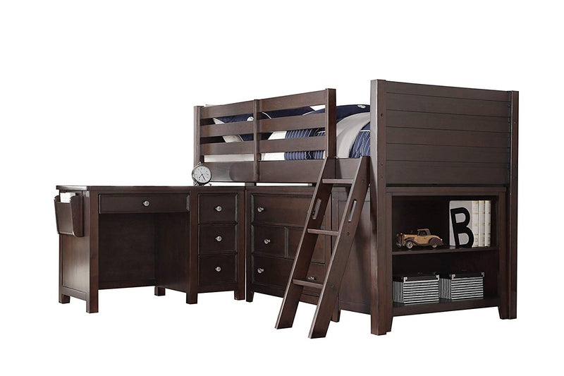 Acme Lacey Twin Loft Bed & Storage in Espresso 37660 image