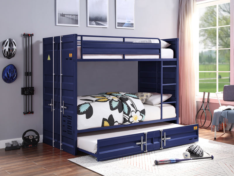Cargo Blue Bunk Bed (Twin/Twin) image