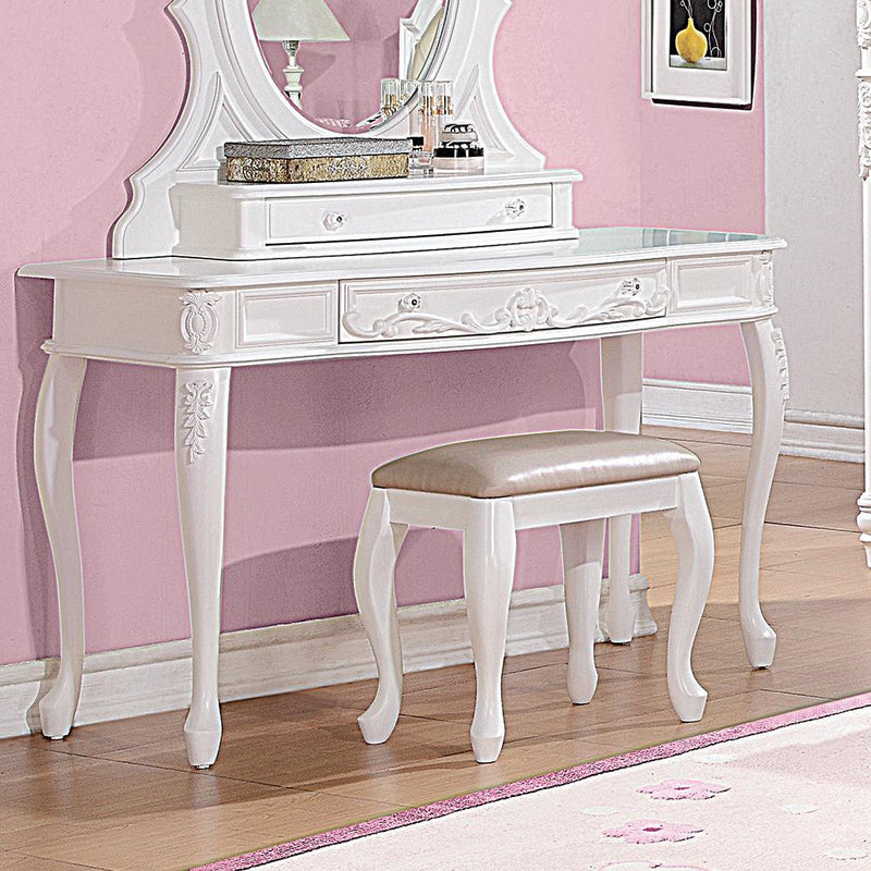 Caroline White Vanity Desk image