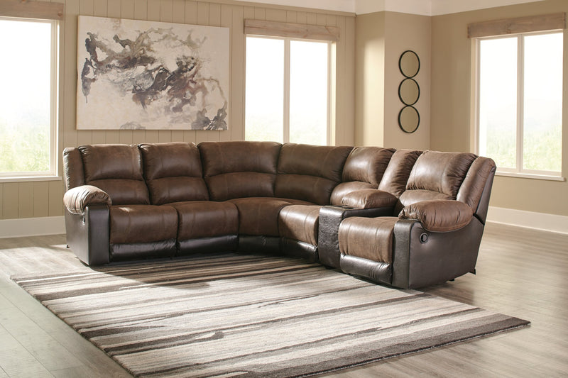 Nantahala Signature Design by Ashley 6-Piece Reclining Sectional image