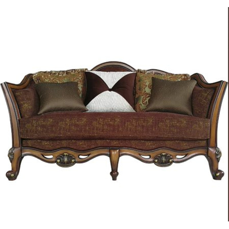 Acme Furniture Beredei Loveseat in Antique Oak 50666 image