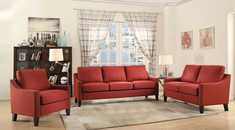 Zapata Red Linen Sofa image