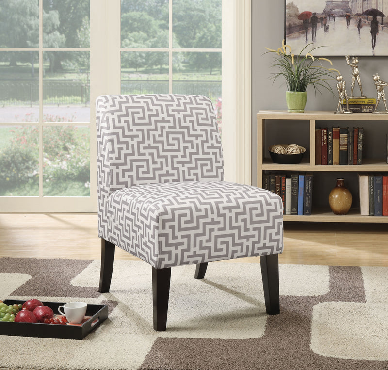 Ollano Pattern Fabric (Gray) Accent Chair image