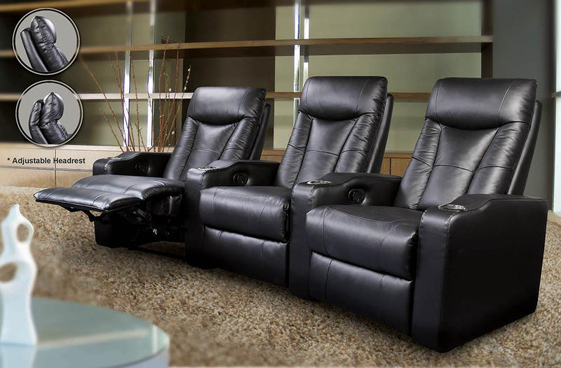 G600130 Pavillion Black Leather Left Recliner image