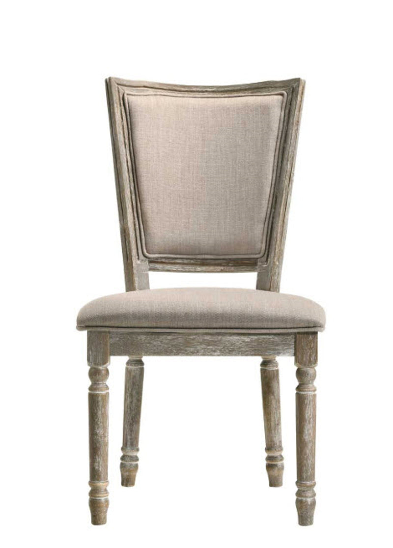 Acme Furniture Gabrian Side Chair (Set of 2) in Reclaimed Gray 60172 image