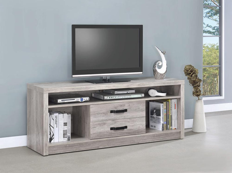 Modern Grey Driftwood TV Console image