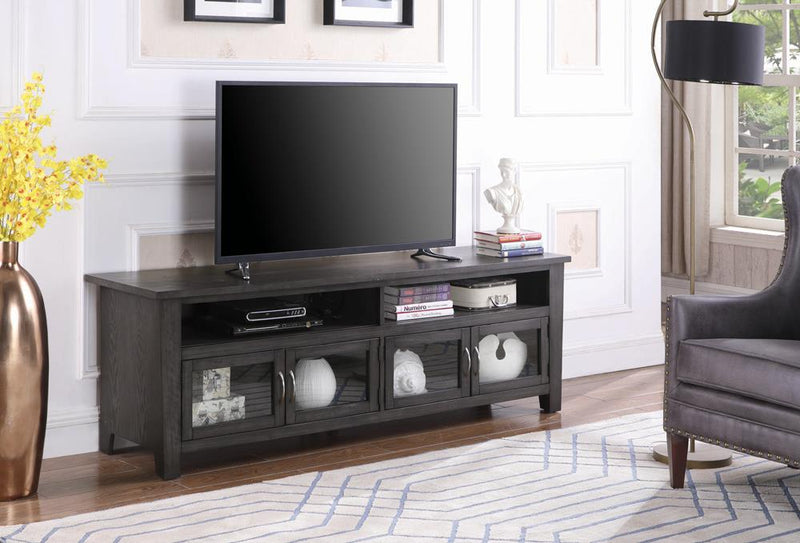 Transitional Dark Grey 72" TV Console image