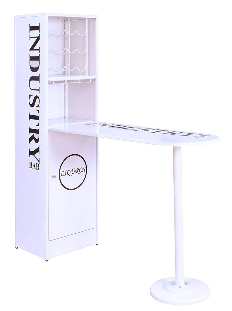 Acme Furniture Mant Counter Height Table with Cabinet in White 72700 image