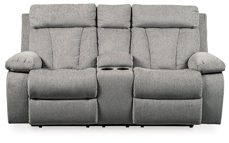 Mitchiner Reclining Loveseat with Console image