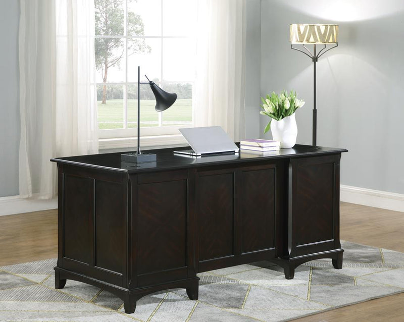 Garson Transitional Cappuccino Desk image