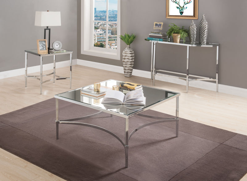 Petunia Chrome & Mirror Coffee Table image