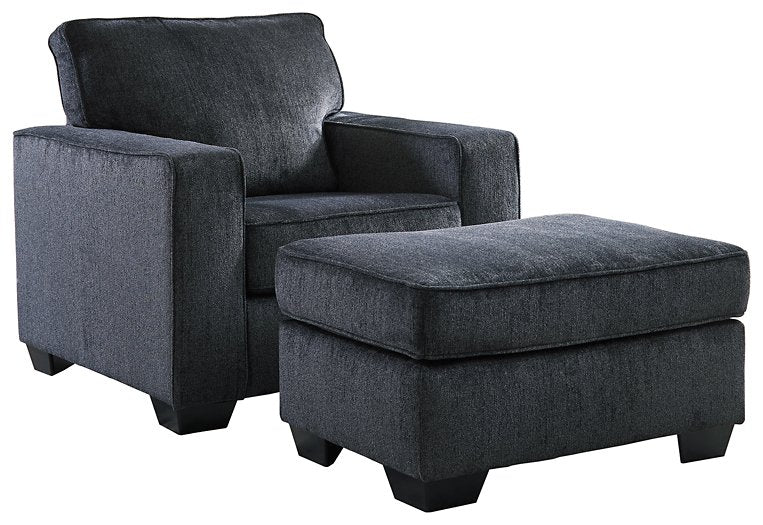 Altari Signature Design 2-Piece Chair & Ottoman Set image