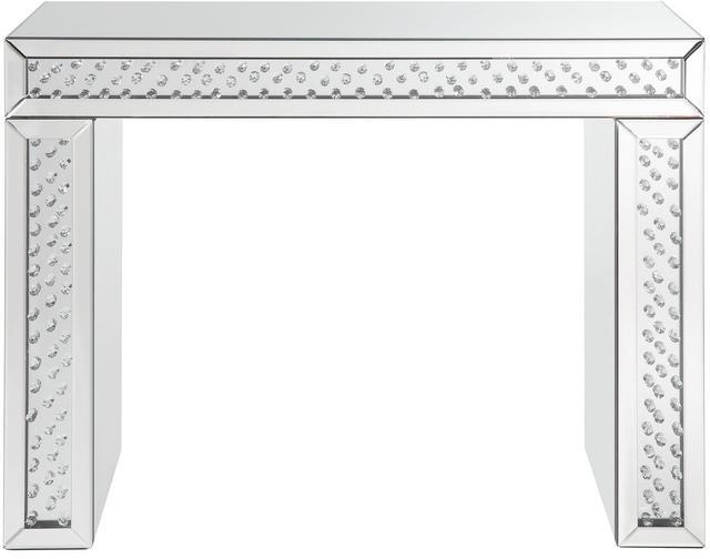 Acme Furniture Nysa Vanity Desk in Mirrored & Faux Crystals 90159 image